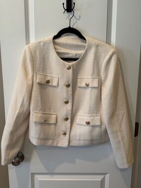 Chanel Bouclé Button-Front Jacket